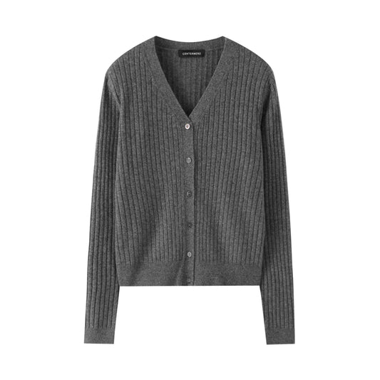 100% Cashmere Elegant Sexy Classic Cardigan Cashmere Sweater