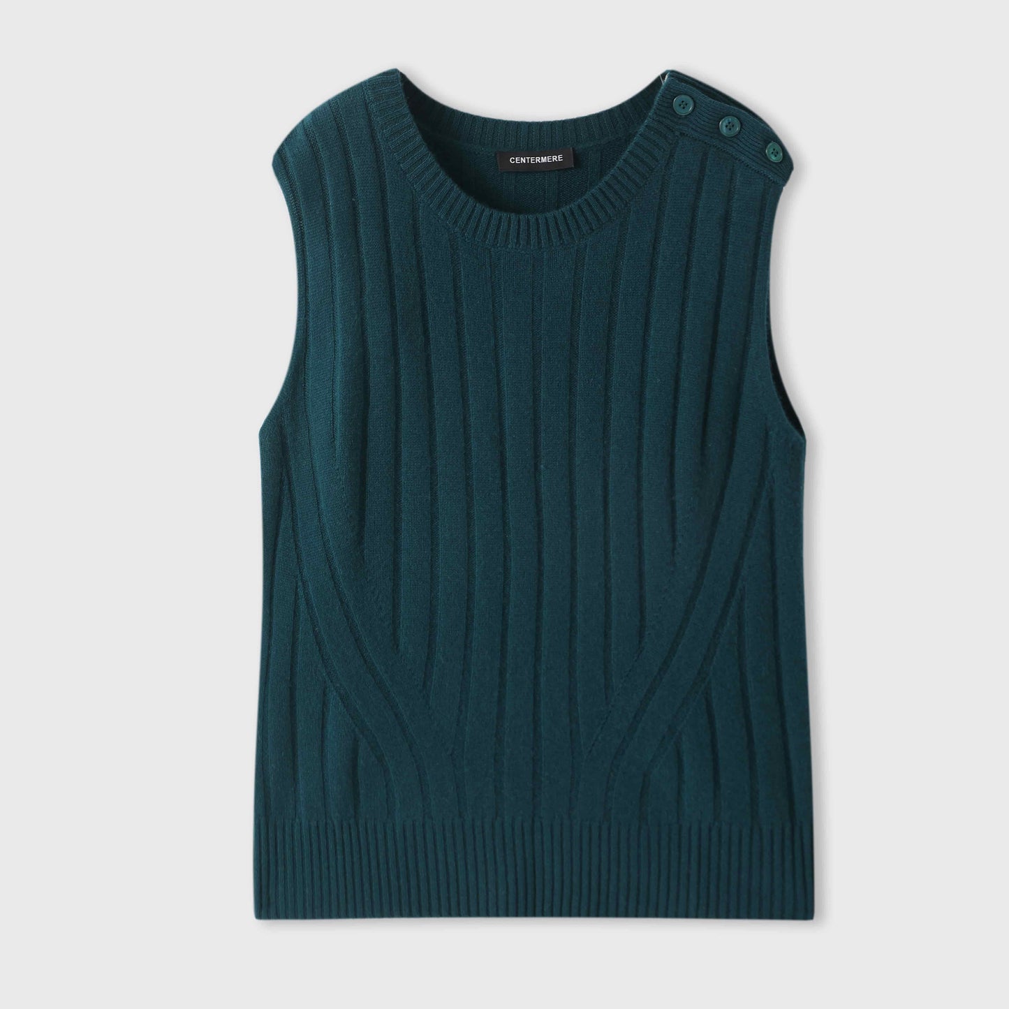 100% cashmere round neck slim fashion ladies cashmere vest