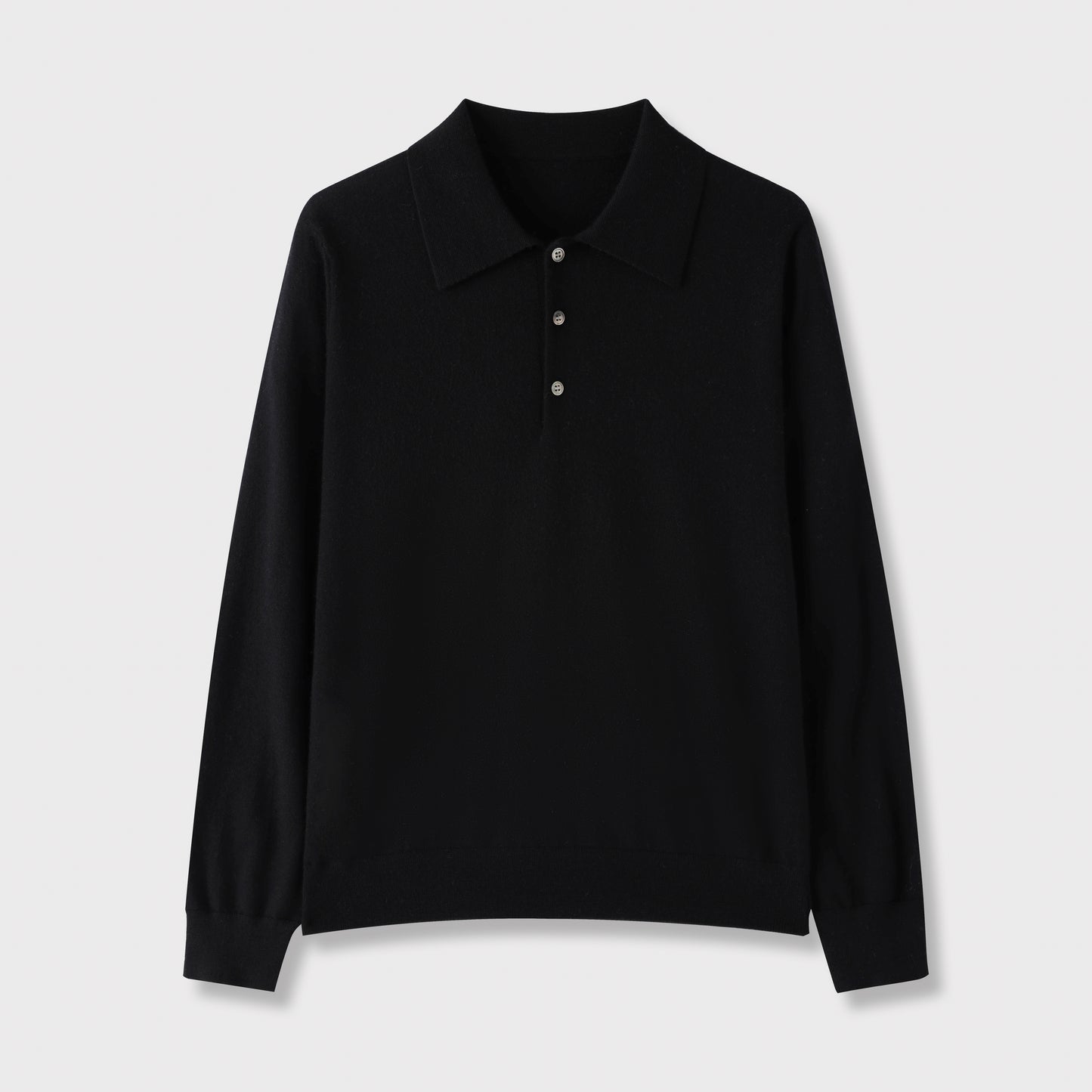 100% Cashmere Polo Neck Worsted Craftsmanship Elegant Texture Women's Cashmere Sweater