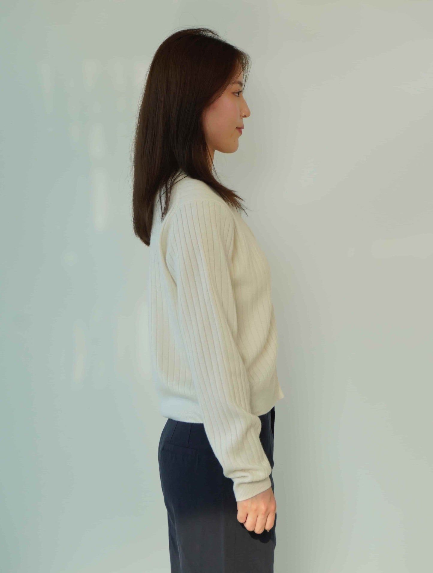 100% Cashmere Elegant Sexy Classic Cardigan Cashmere Sweater