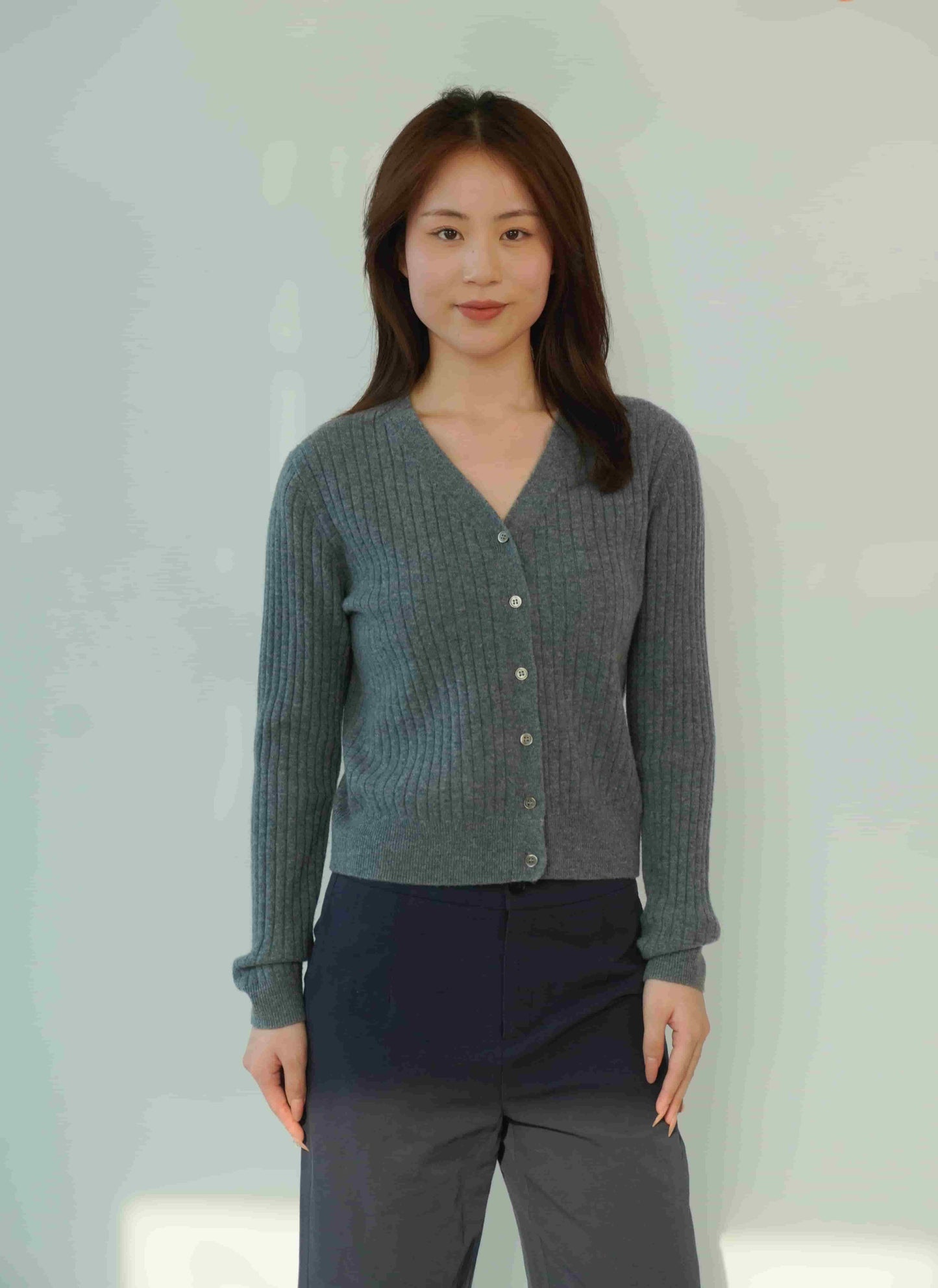 100% Cashmere Elegant Sexy Classic Cardigan Cashmere Sweater